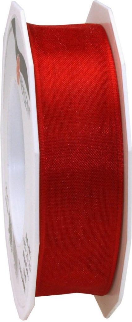 PRÄSENT Geschenkbänder 25 mm x 25 m rot