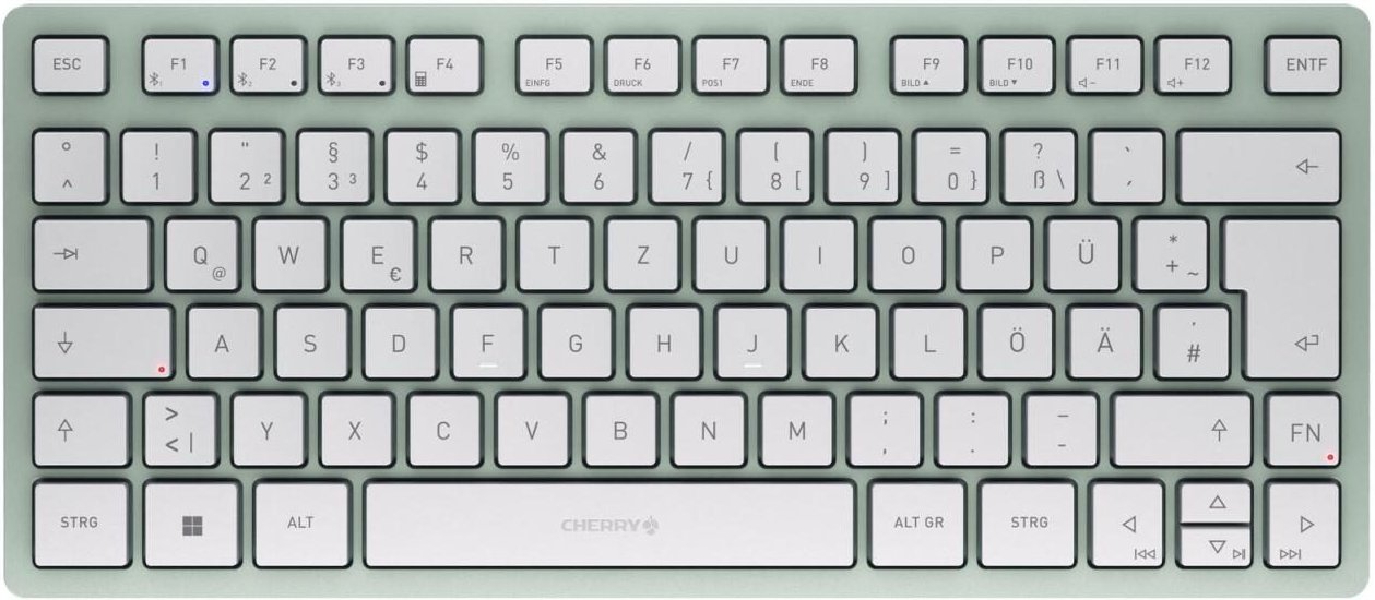 Cherry Tastatur kabellos KW7100 MINI BT agavengrün