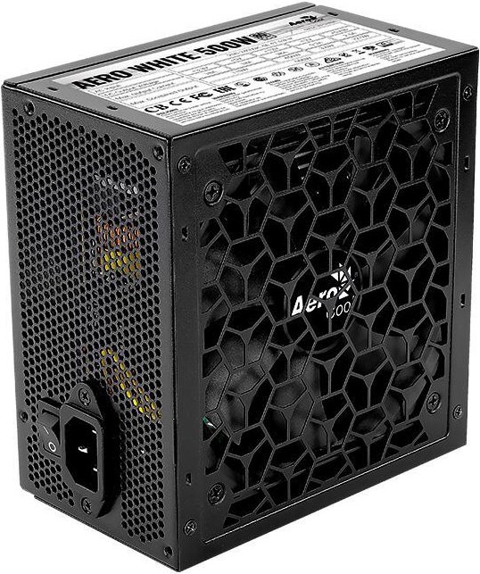 Thumbnail - AeroCool Netzteil Aero White 80+ 500W Schwarz
