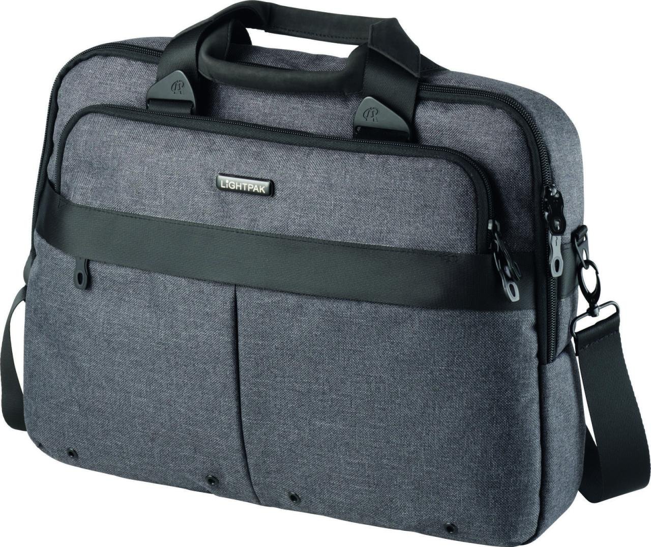 LIGHTPAK Laptoptasche WOOKIE grau bis 43,2 cm (17 Zoll)