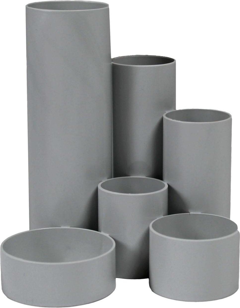 Thumbnail - M&M Schreibtisch-Boy Stiftehalter 12,9 x 13,9 x 14,7 cm grigio (hellgrau)