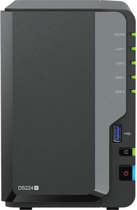 Synology DiskStation DS224+ 2 Einschübe NAS-Server Leergehäuse (DS224+)