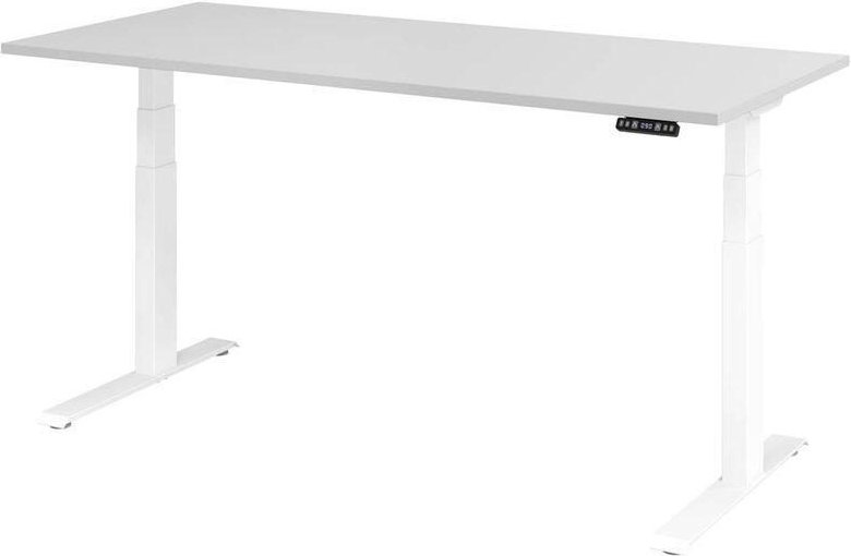 Thumbnail - HAMMERBACHER Schreibtisch VXDKB19/5/W lichtgrau