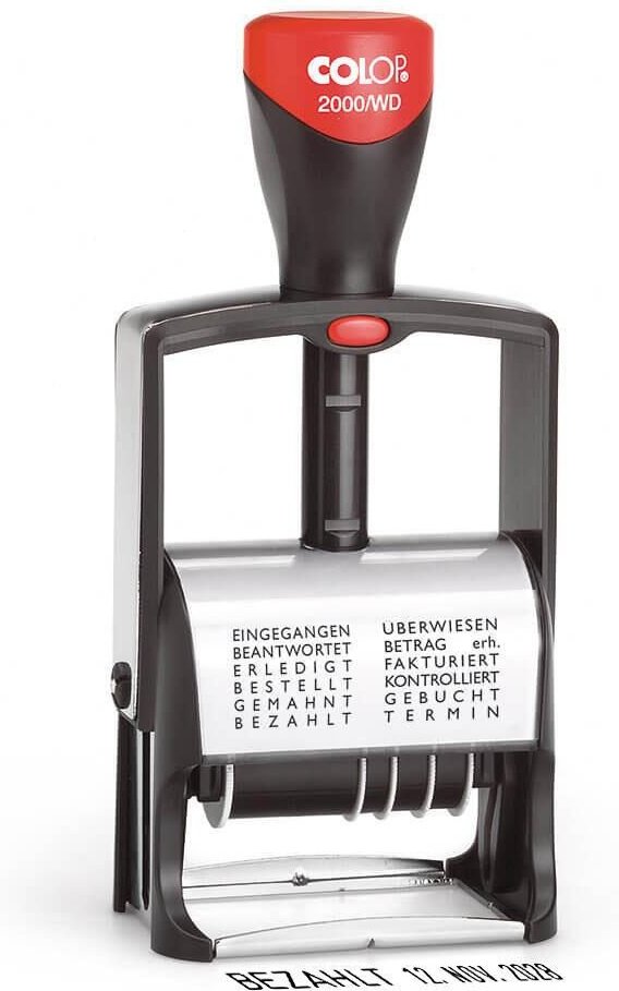 Thumbnail - COLOP Datumstempel mit Text 2000/WD