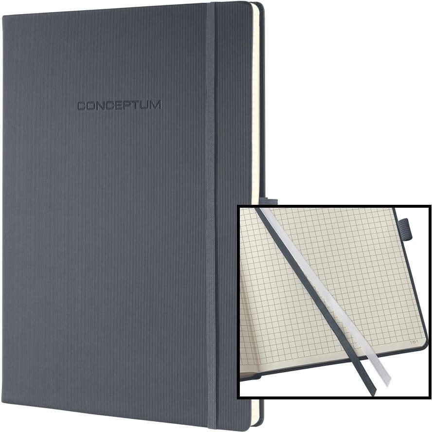 SIGEL Conceptum® Notizbuch ca. DIN A4 kariert, 194 Seiten