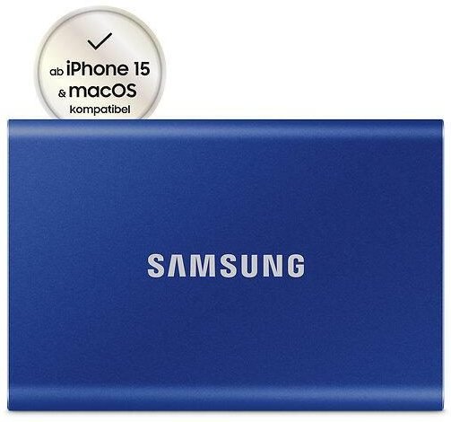 Samsung Portable SSD T7 500GB für PC/Mac (blue)