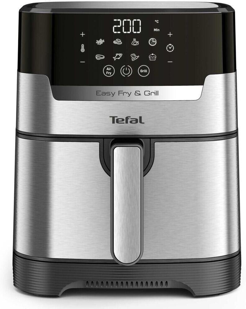 Tefal Easy Fry & Grill XL Deluxe Heißluftfritteuse, 4,2L, schwarz/silber