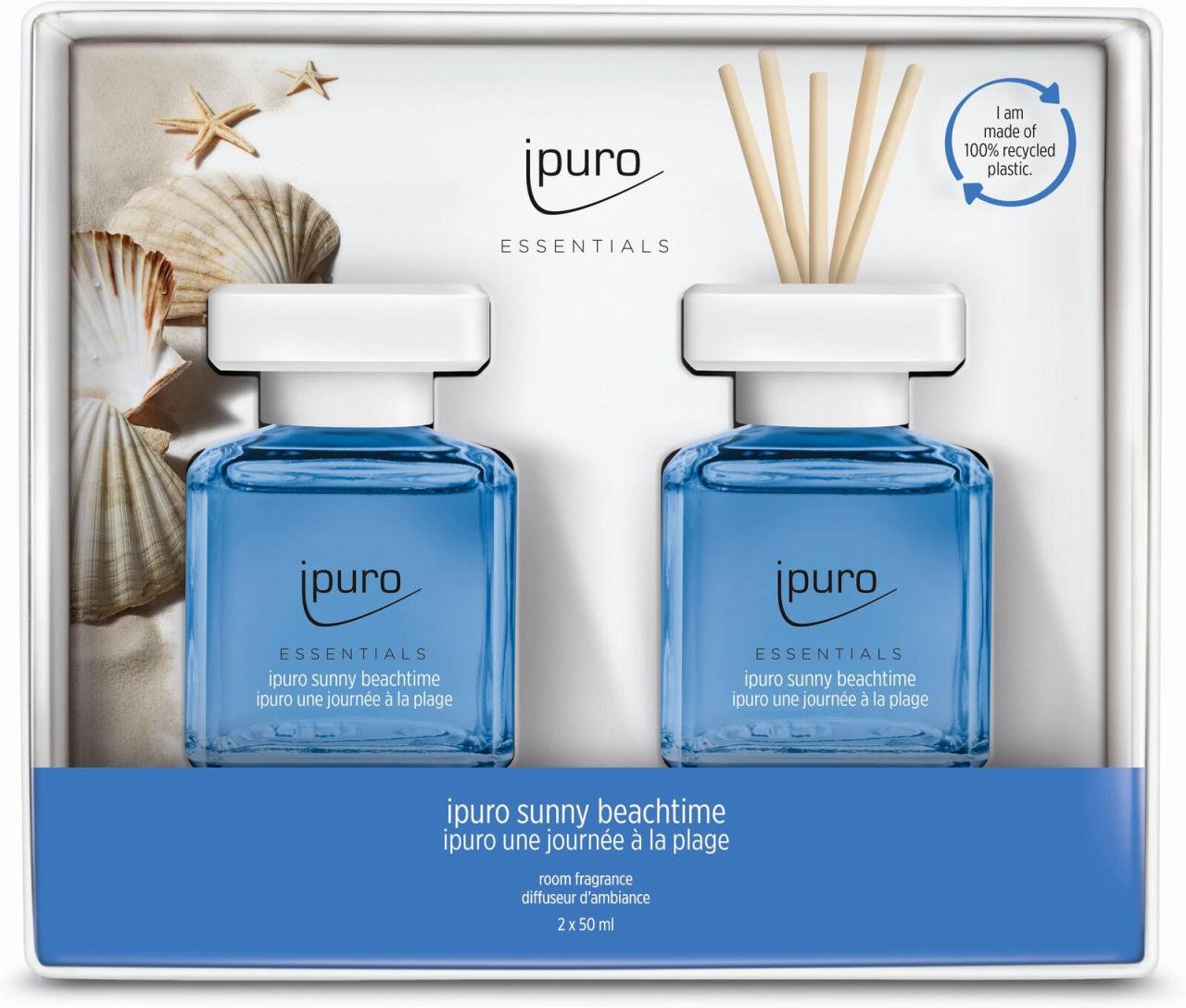 Thumbnail - ipuro Raumduft Grapefruit, Zitrone, Minze, Jasmin, Lilie, Rose, Weißer Moschus, Tonkabohne 2x 50 ml