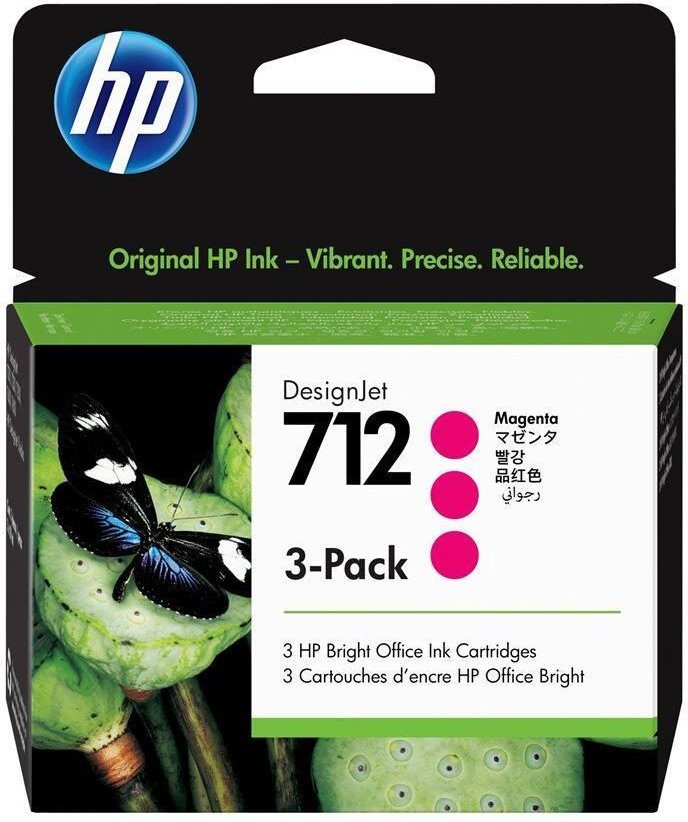 Thumbnail - HP Original 712 Druckerpatronen 3er Pack magenta 29ml (3ED77A)