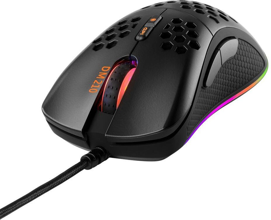 0 Deltaco DM210 Gaming Maus, Schwarz