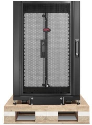 APC NetShelter SX, 18 HE Server Rack-Gehäuse, 600 mm x 900mm, mit schwarzen Seitenteilen und stoßdämpfendem Shock Packag
