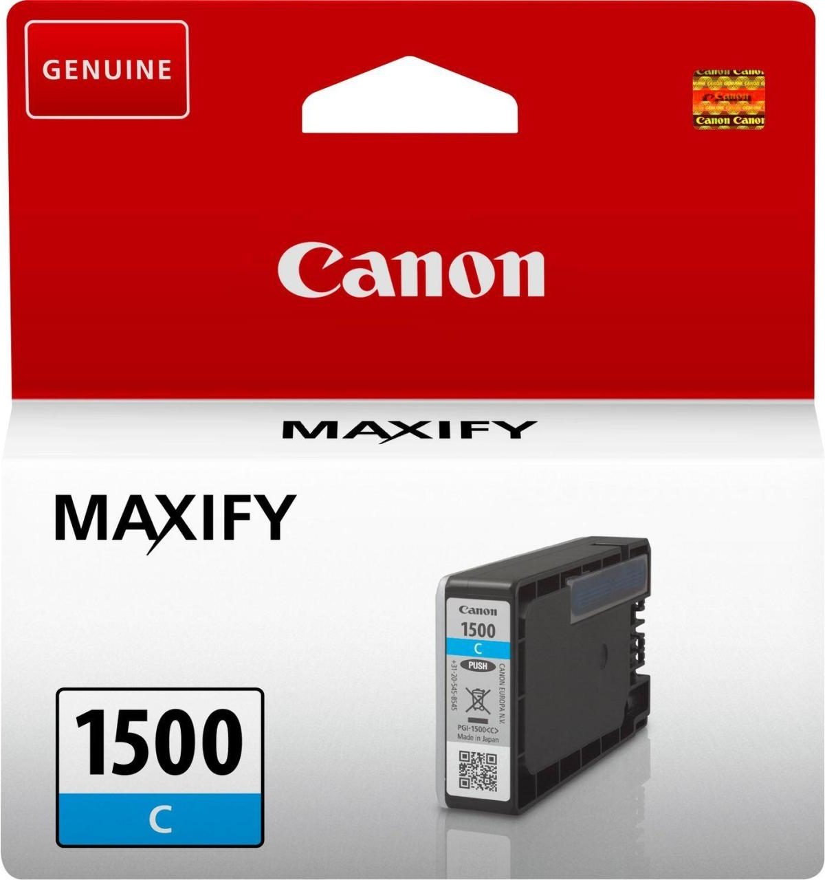 Canon Original PGI-1500C Druckerpatrone - cyan 300 Seiten
