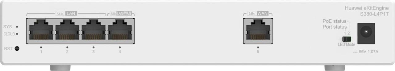 Huawei eKit Gateway S380-L4P1T 4x 1GbE LAN + 1x GbE WAN