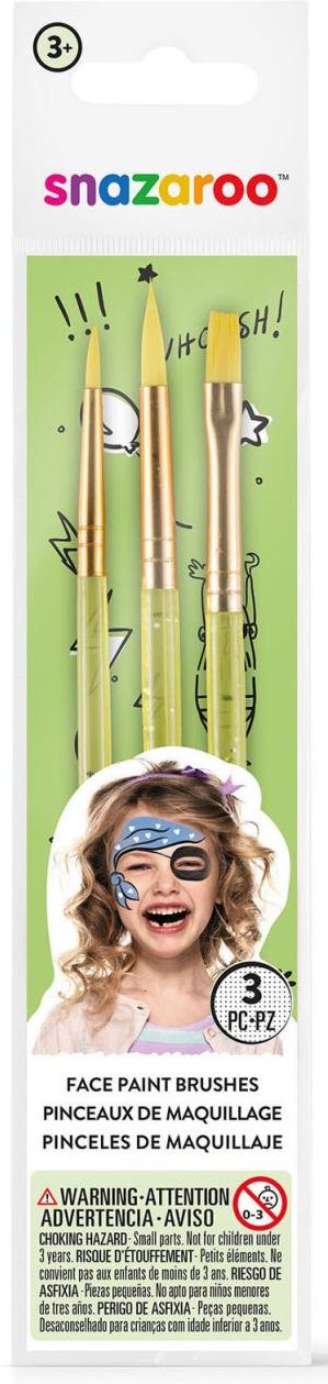 snazaroo™ Schminkpinsel-Set 3-teilig