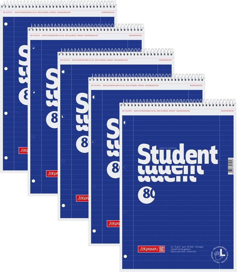 Thumbnail - BRUNNEN Collegeblöcke DIN A4 liniert