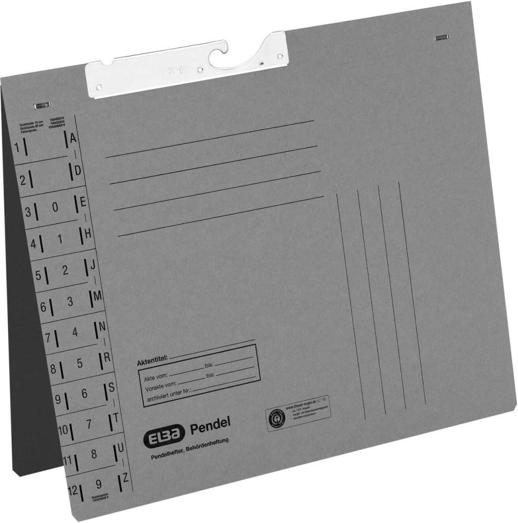 ELBA Pendelhefter DIN A4 Amtsheftung grau