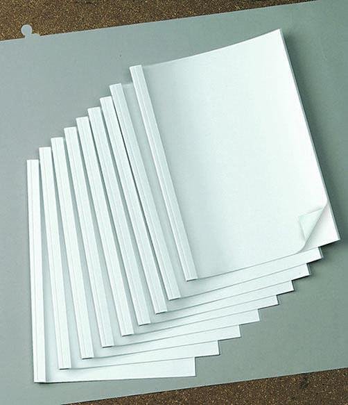 LMG Thermo-Bindemappen-Set weiß Karton für 5 - 15/ 15 - 20/ 20 - 30/ 30 - 40 Blatt