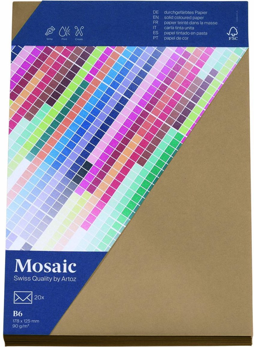 Thumbnail - artoz Briefumschläge DIN B6 ohne Fenster nassklebend