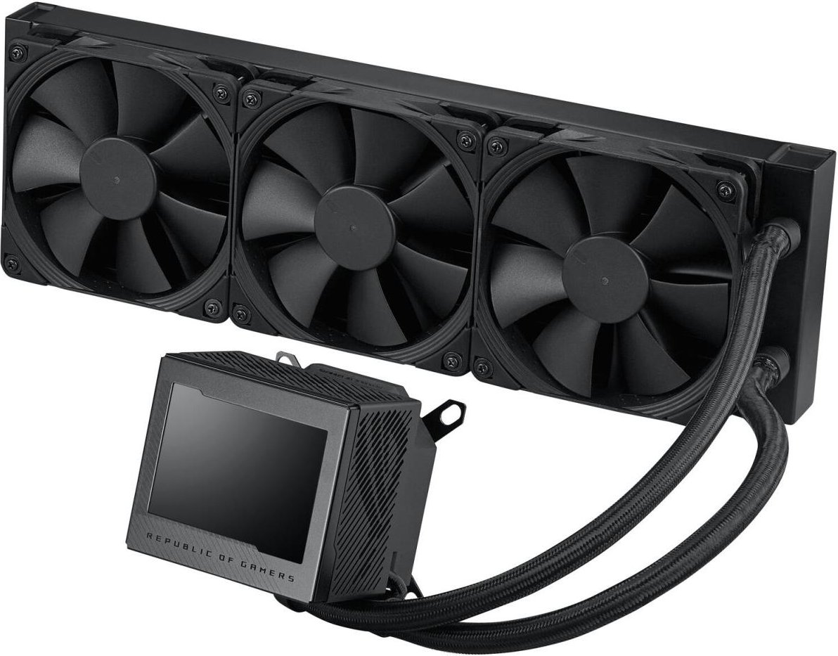 ASUS ROG Ryujin III 360 All-in-One Flüssig CPU-Kühler (3,5 Zoll LCD, Asetek-Pumpe der 8. Generation, 3x Noctua 2000 PWM