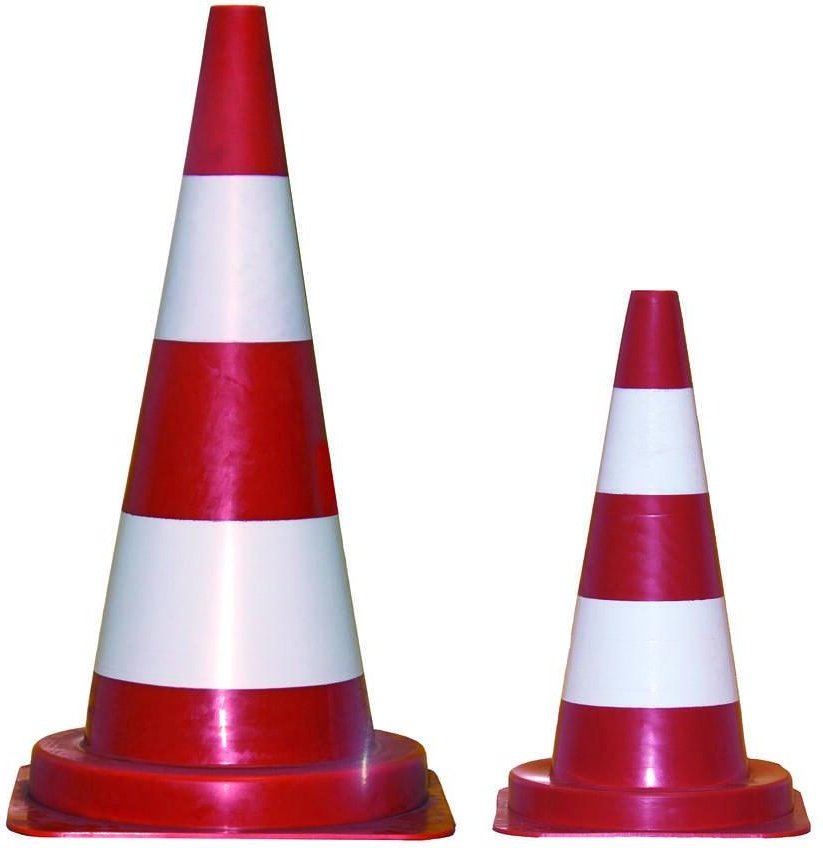 Pylon 50 cm rot, weiß