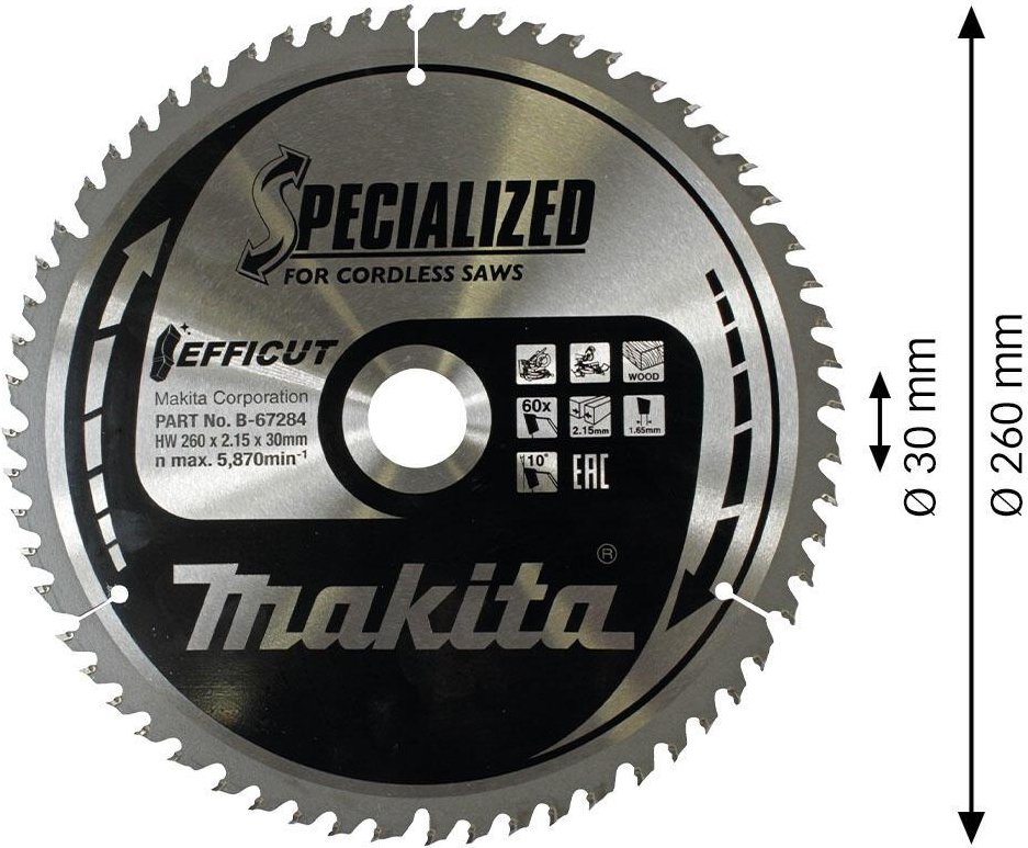 makita B-67284 EFFICUT Kreissägeblatt 1 St.