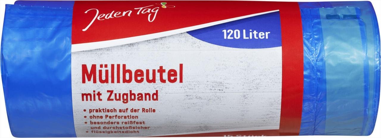 Jeden Tag Müllbeutel 120,0 l blau