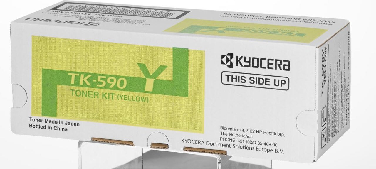 FS-C2026MFP(+), C2126MFP(+), C2526MFP, C2626MFP Kyocera Original TK-590Y Toner - gelb (1T02KVANL0)