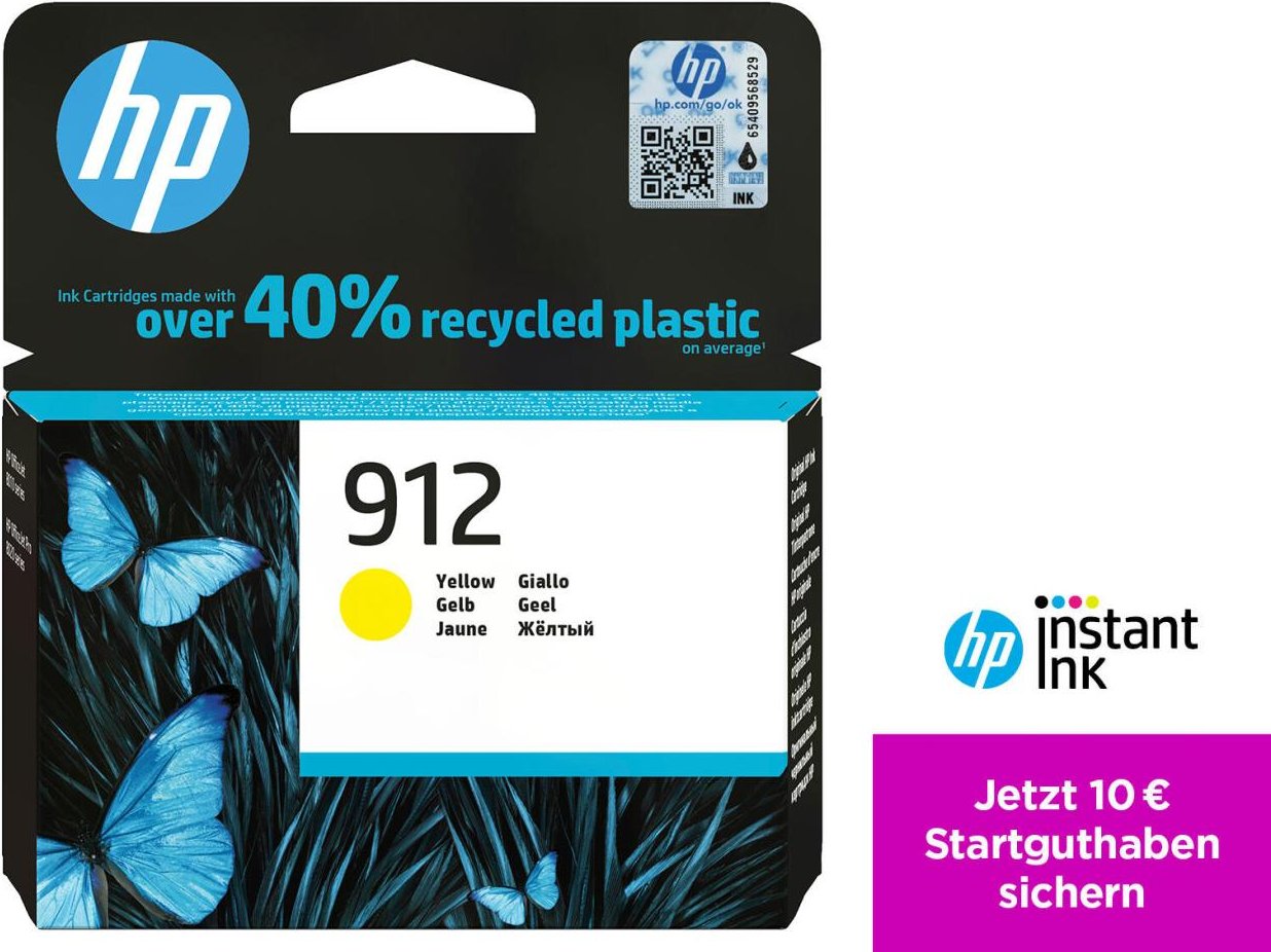 HP Original 912 Druckerpatrone - gelb (3YL79AE)