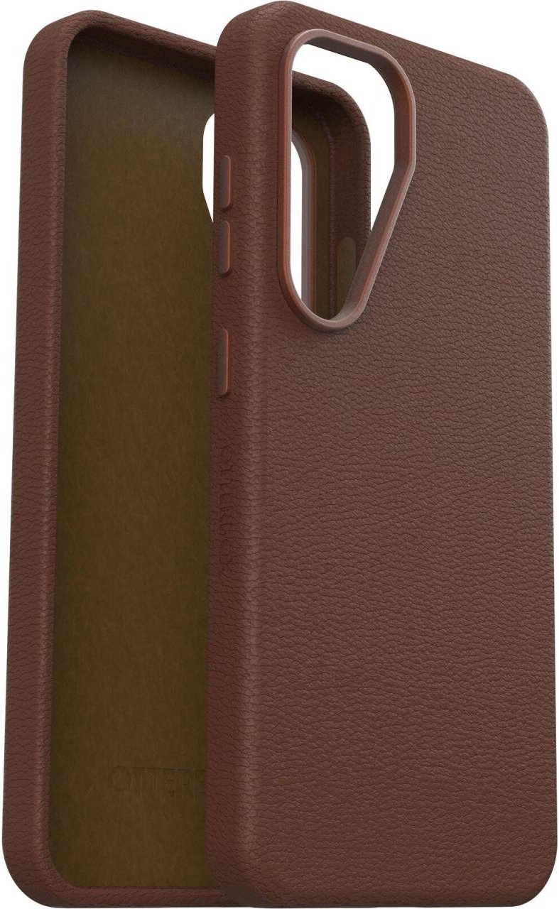 OtterBox Symmetry Cactus Leather Schutzhülle für Samsung Galaxy S25 Rich Adove - brown
