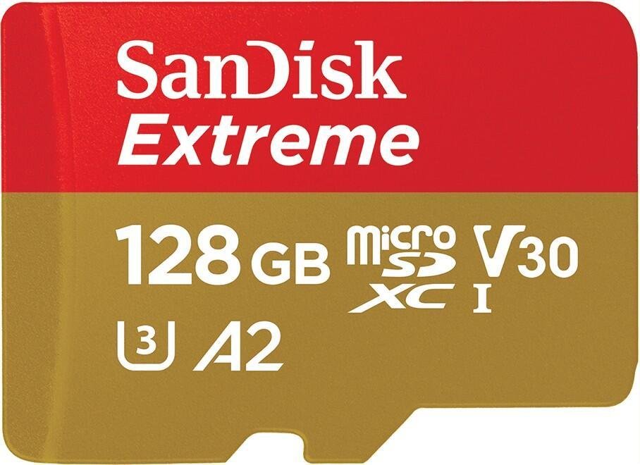 SanDisk Extreme® microSDXC 128GB + SD Adapter