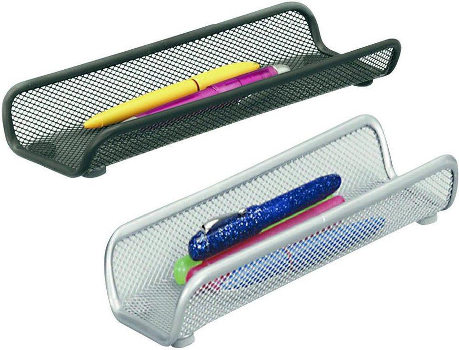 Zeller Meshline Stiftablage 25,0 x 9,2 x 3,5 cm alufarben