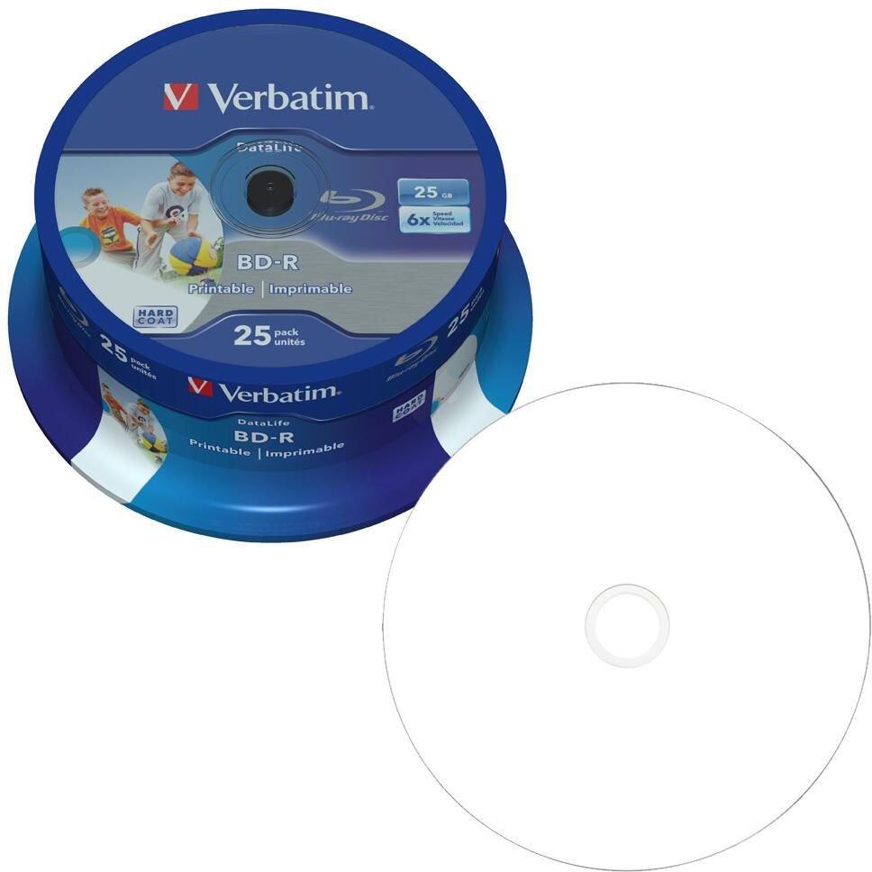 Verbatim BD-R SL bedruckbar Spindel