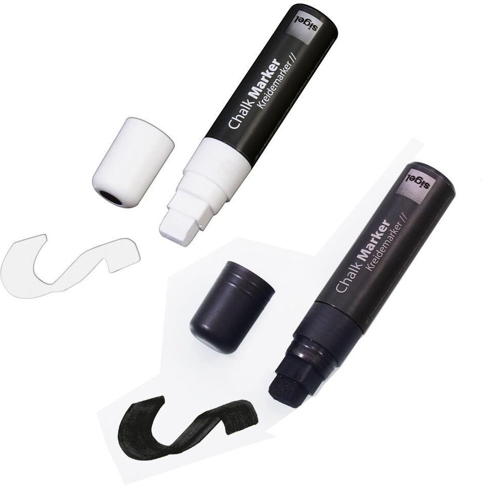 SIGEL Kreidemarker 5.0 - 15.0 mm Schwarz