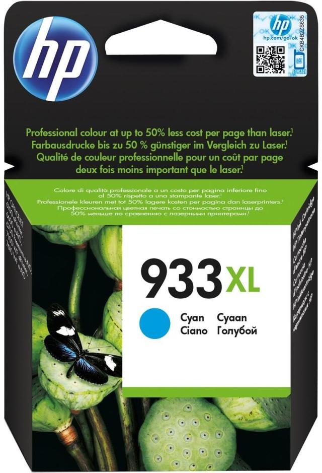 Thumbnail - HP Original 933XL Druckerpatrone cyan 825 Seiten 8,5ml (CN054AE)
