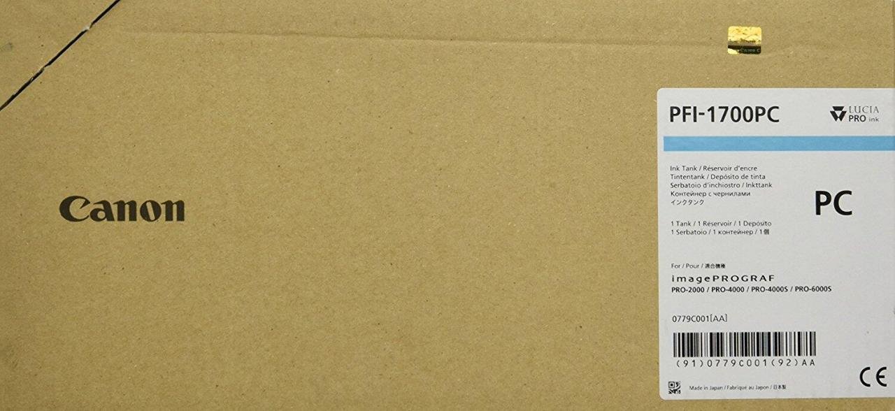 Canon Original PFI-1700PC Druckerpatrone - cyan hell 700ml