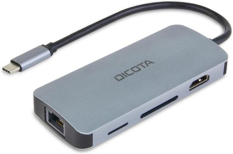 DICOTA USB-C 8-in-1 Multi Hub 4K PD 100W