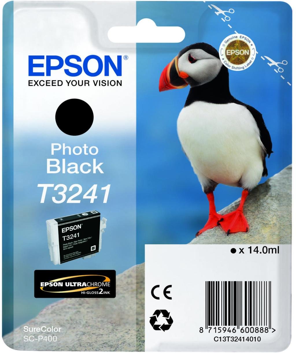 Epson Original T3241 Druckerpatrone Photo schwarz 14ml (C13T32414010)