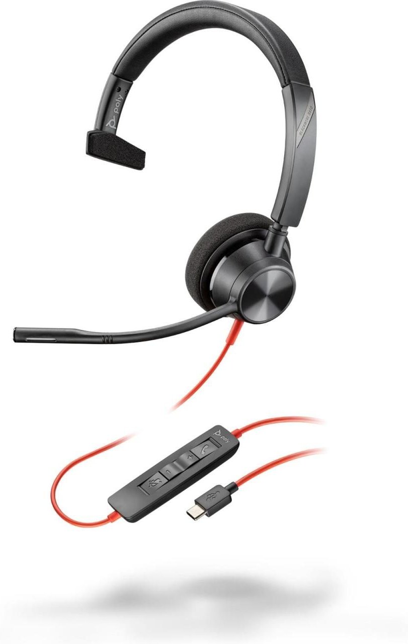 Poly Blackwire 3310 Monaurales Headset