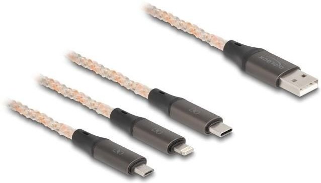 DeLOCK 3 in 1 Kabel zum Laden - 1.2 m
