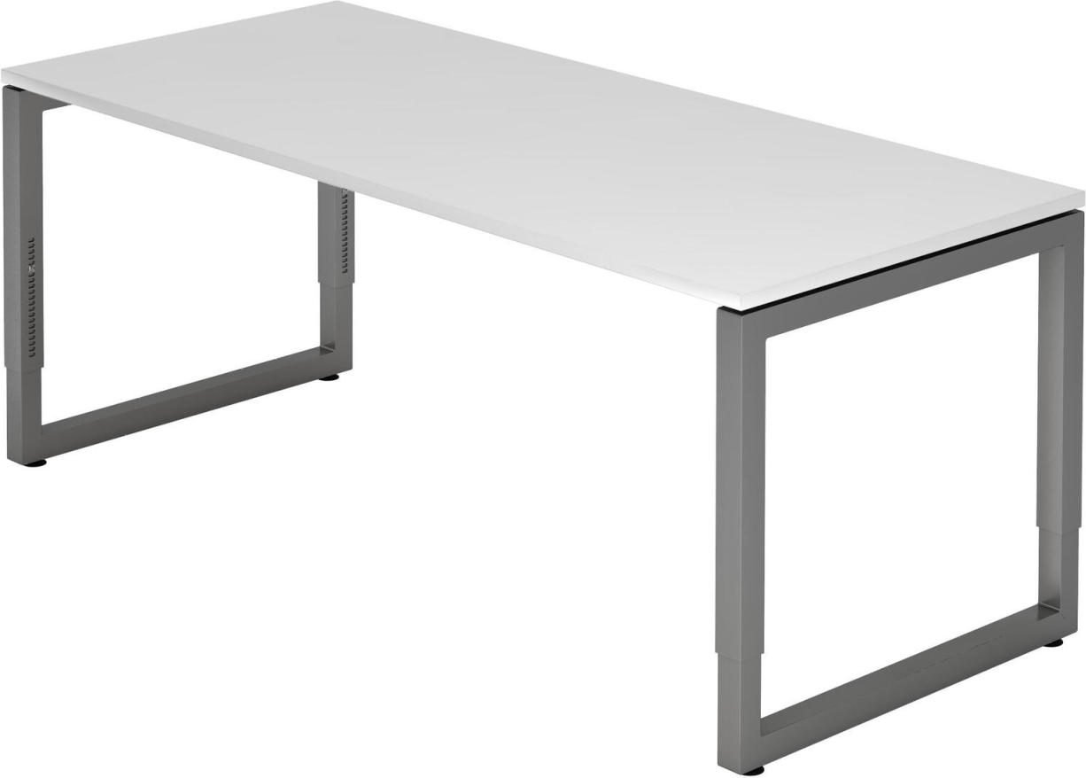 HAMMERBACHER höhenverstellbarer Schreibtisch VRS19/W/G weiß
