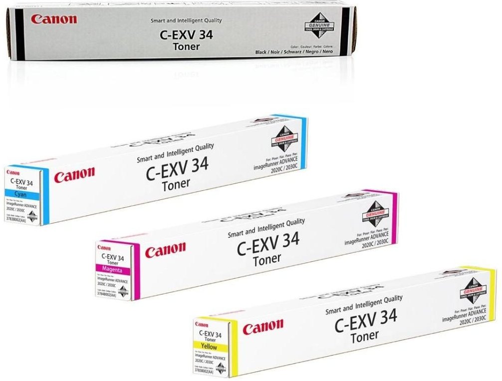 Canon Original Toner C-EXV34 4er-Set schwarz, cyan, magenta, gelb