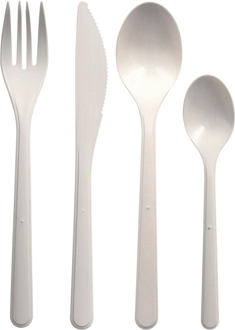 PAPSTAR Mehrweg-Gabeln weiß Polypropylen (PP)