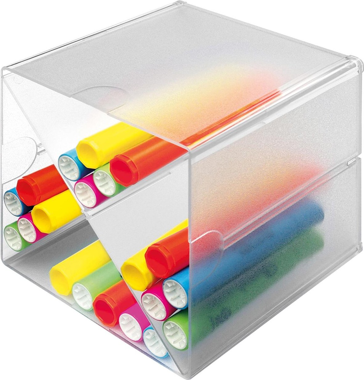 Thumbnail - Aufbewahrungsbox Deflecto "Cube" 15,3 x 15,3 x 15,3 cm transparent