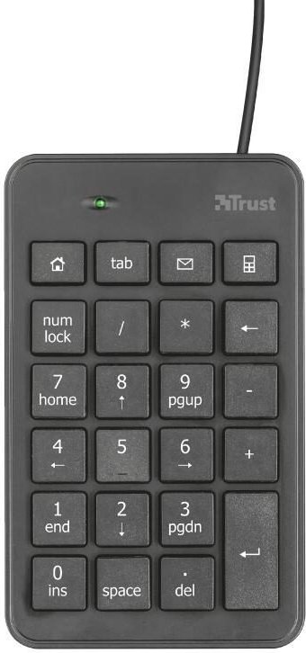 Trust Xalas USB-Zehnertastatur - Schwarz