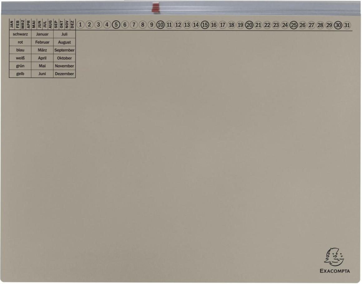 Thumbnail - Exacompta Exaflex Premium Hängehefter kaufmännische Heftung DIN A4 grau