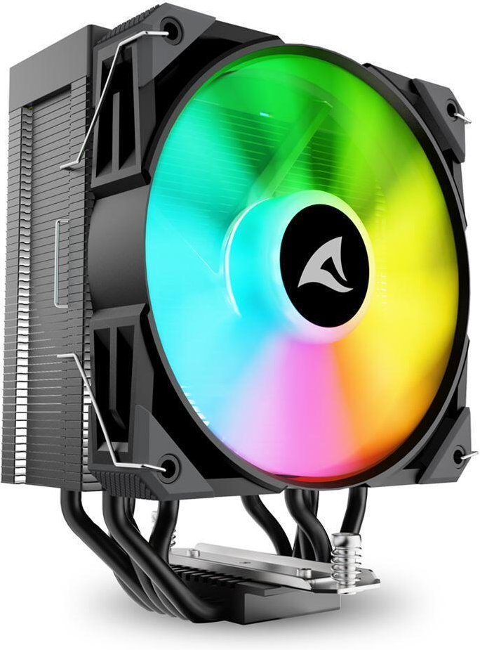 Thumbnail - 0 Sharkoon A50 RGB Single-Tower-Luftkühler 230W TDP schwarz