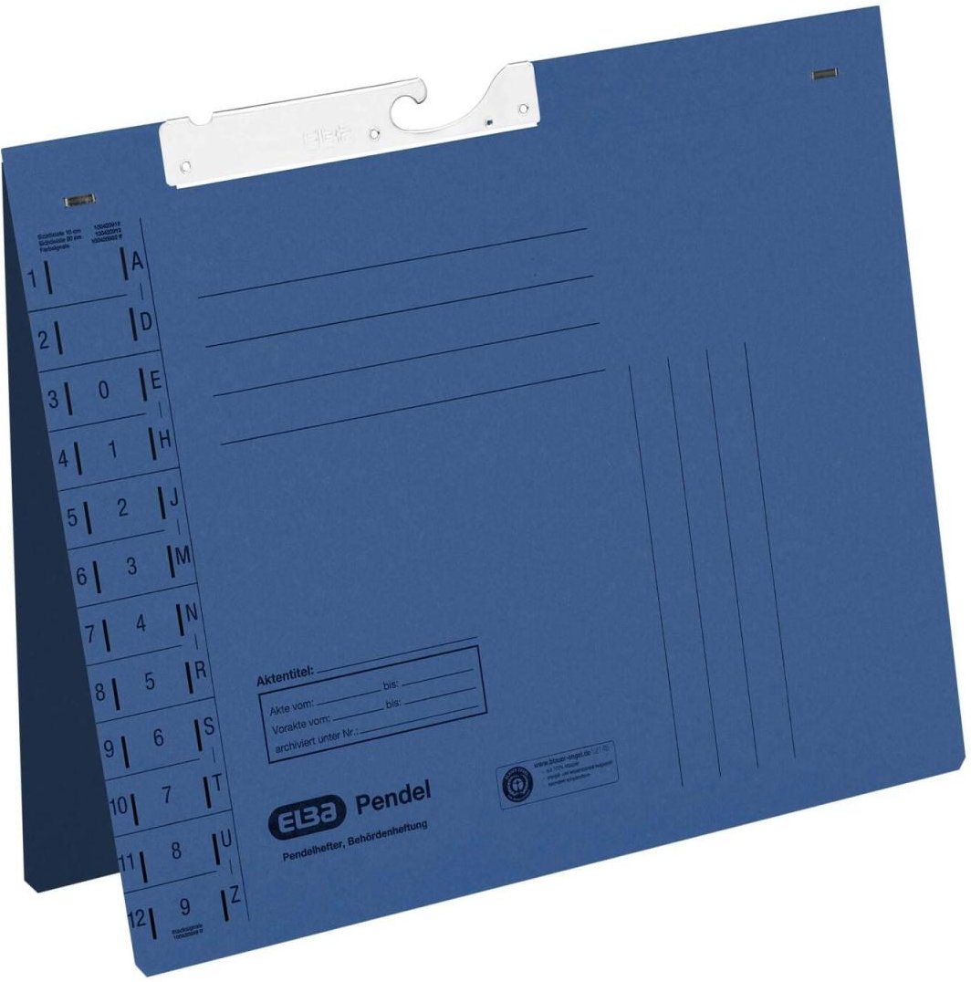 ELBA Pendelhefter DIN A4 Amtsheftung blau