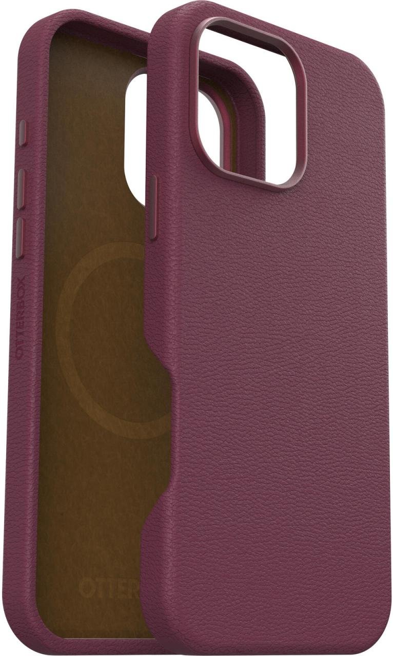 OtterBox Symmetry Cactus Leather Apple iPhone 16 Pro Max Maroon Bells - red