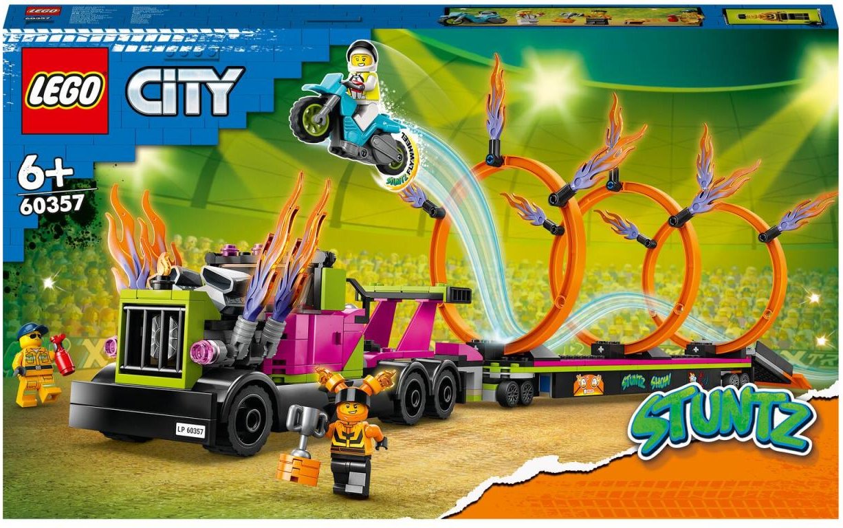 LEGO® City Stunttruck mit Feuerreifen-Challenge 60357