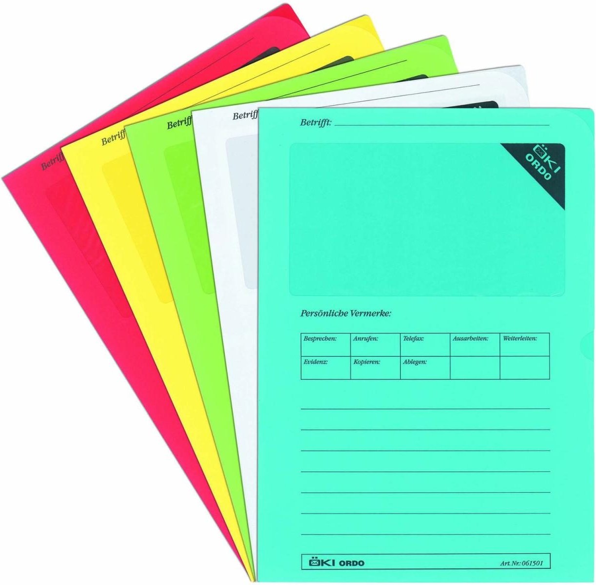 Thumbnail - ÖKI Sichthüllen DIN A4 farbsortiert